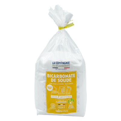 Bicarbonate alimentaire grains fins - Sachet «Open-Up» 1,5 kg - Ecocert