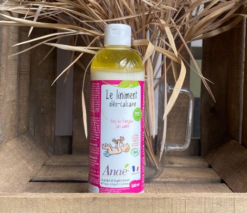 liniment oléo-calcaire avec coton démaquillant