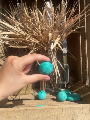 Une balle de lavage de très près